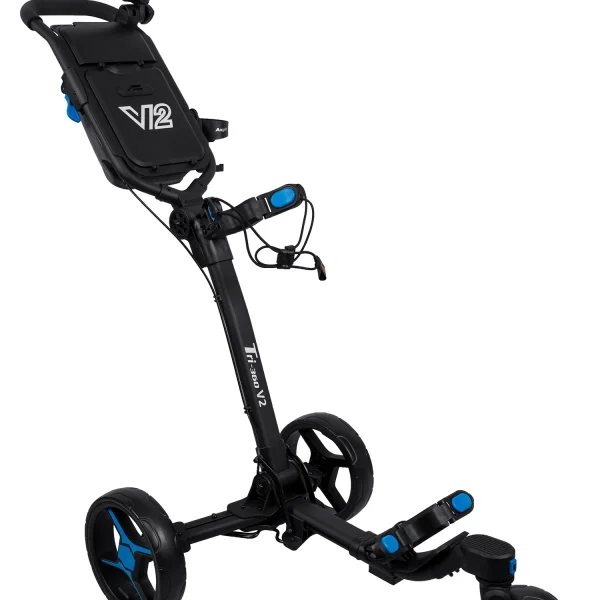 Axglo V2 Golf Push Cart (Negro/Azul)