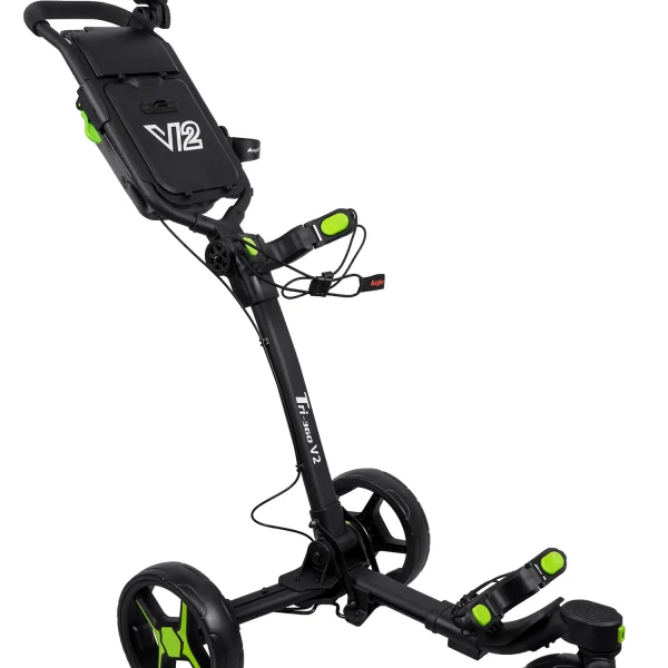 Axglo V2 Golf Push Cart (Negro/Verde)